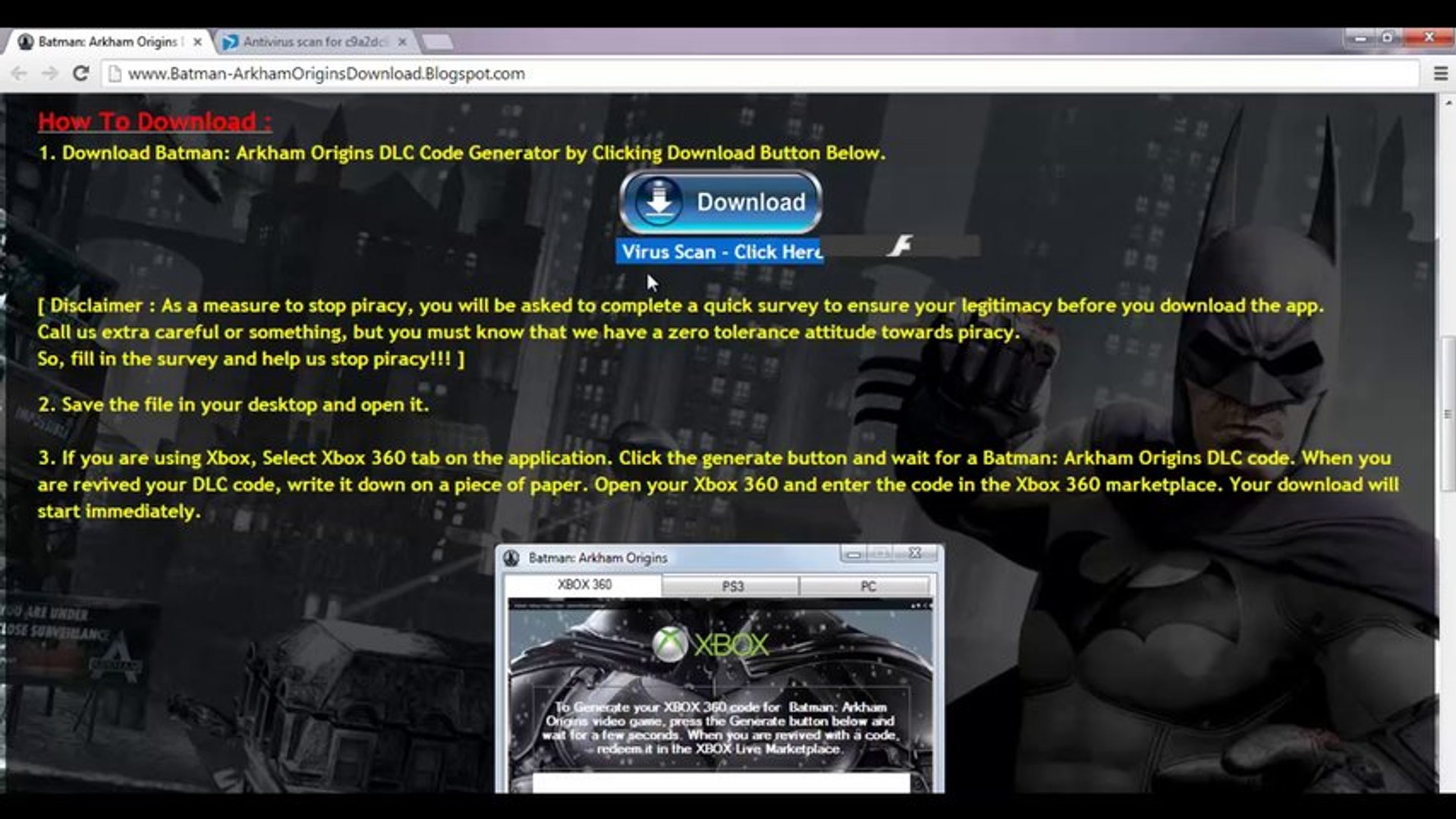 ⁣Batman: Arkham Origins Code Generator Free Download - Tutorial