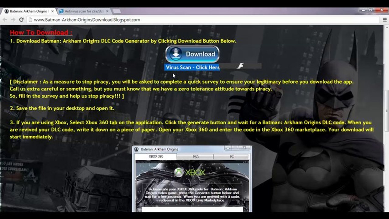 How to Get Batman: Arkham Origins Full Game Activation Key Free - Tutorial