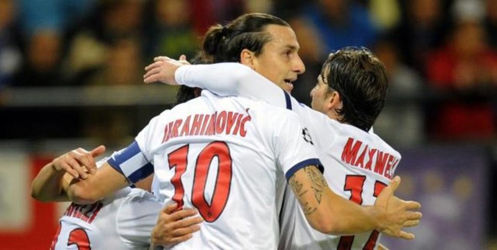 Le troisième but magnifique de Zlatan Ibrahimovic lors de Paris SG - Anderlecht