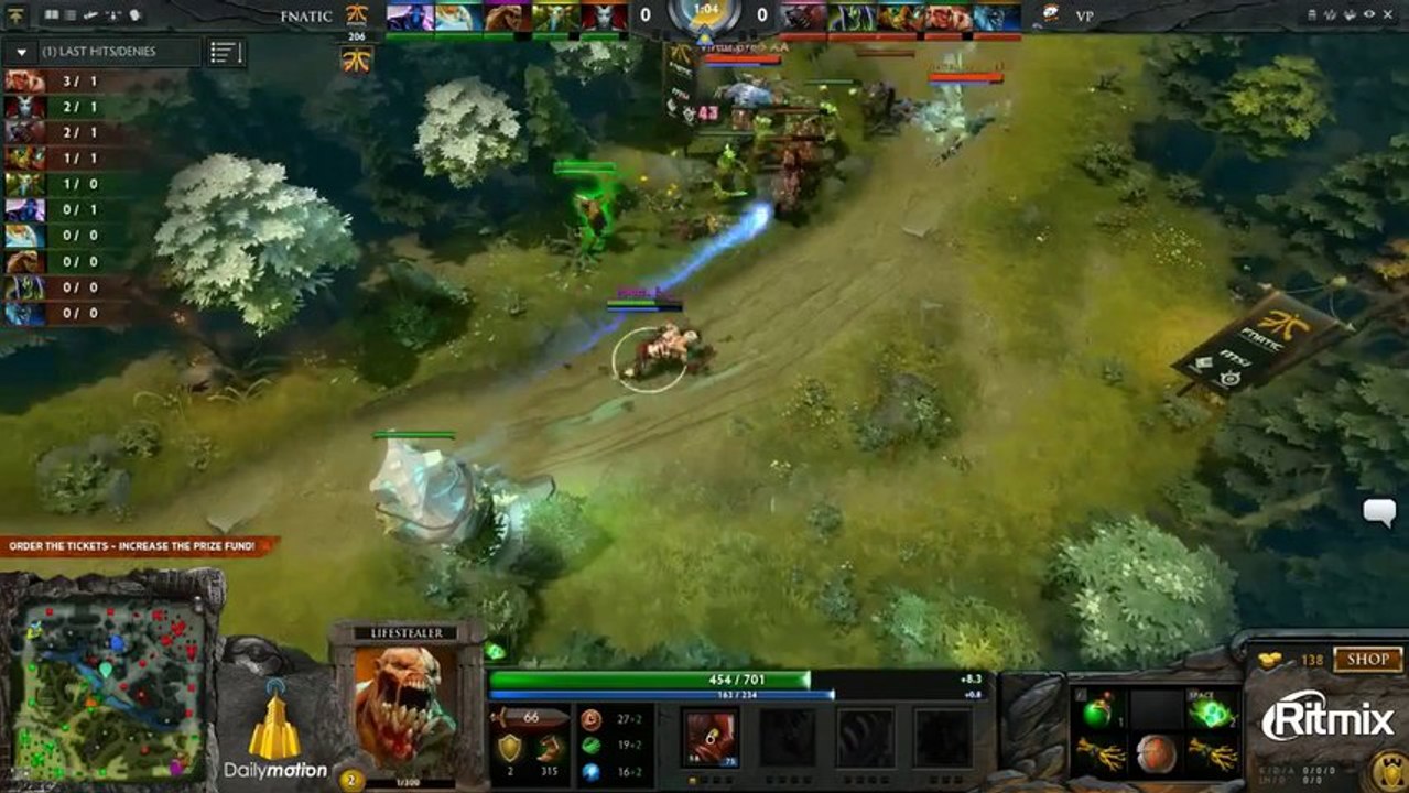 Fnatic vs Virtus.Pro, Game 1 - Dota 2 Champions...