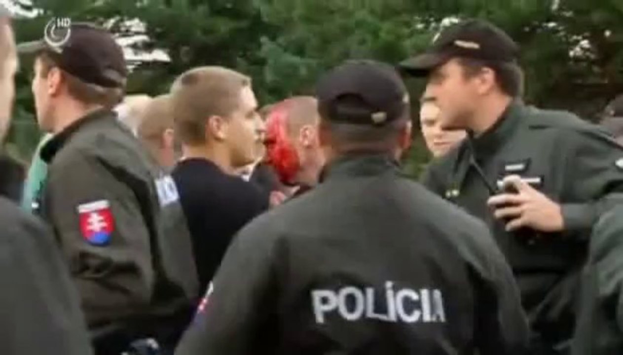 Affrontements AEK Athènes - Dinamo Minsk à Prešov (01.09.2013) / Ligue des Champions Handball