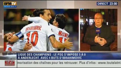 Tải video: Le Soir BFM: Ligue des Champions: le PSG a “Zlatané” Anderlecht - 23/10 3/5