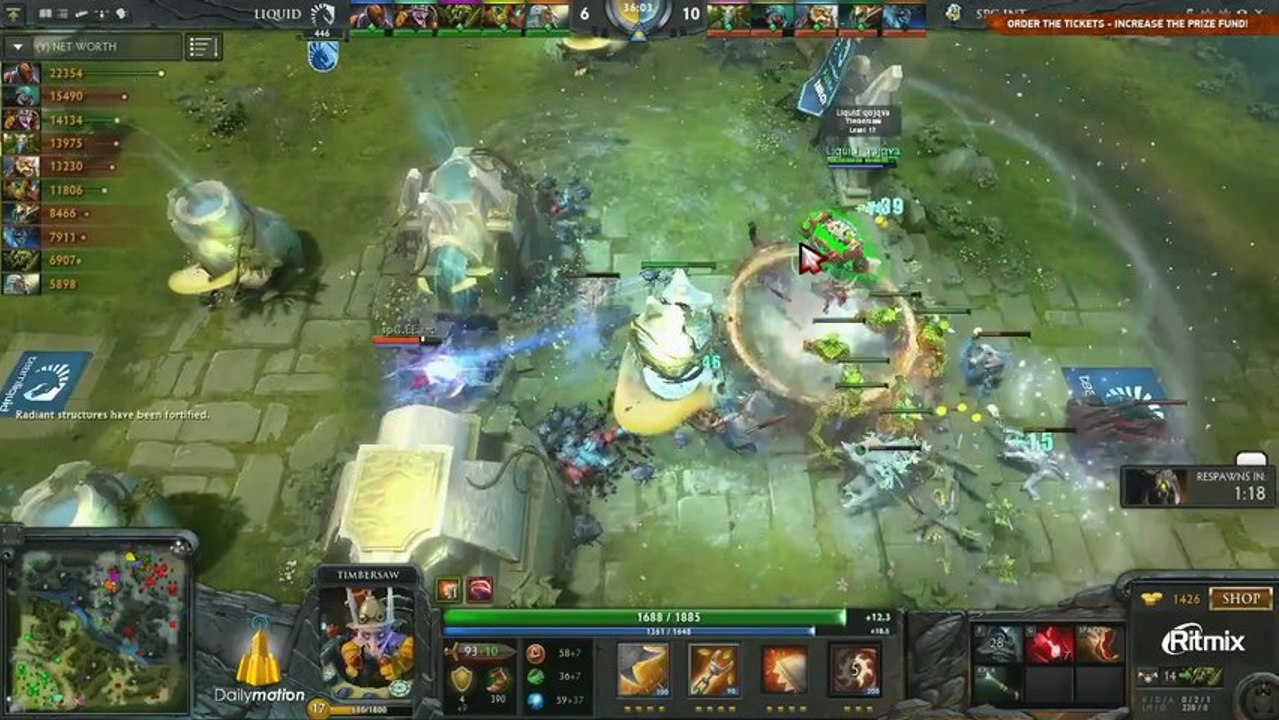 Speed Gaming vs Team Liquid Game 1 DOTA 2 Champions League (TobiWan)