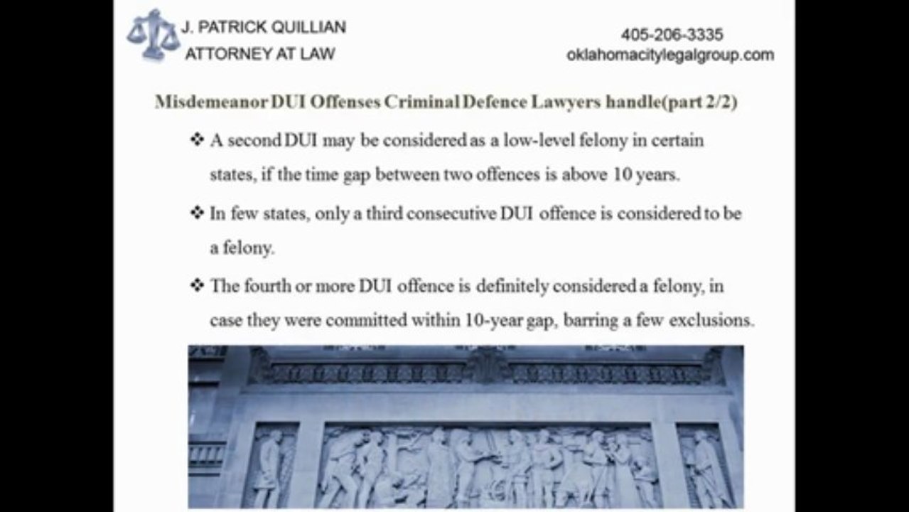 Hiring a Criminal Defence Lawyer for DUI Offenses