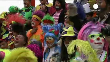 Les clowns du monde entier réunis pour rire à Mexico
