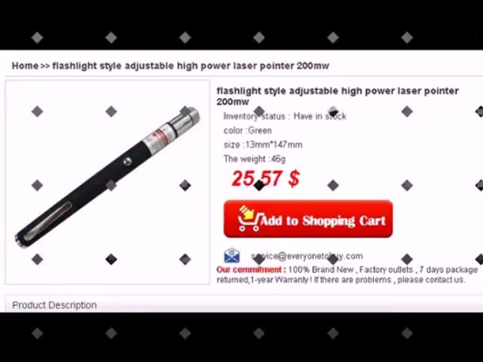 200mw green laser pointer