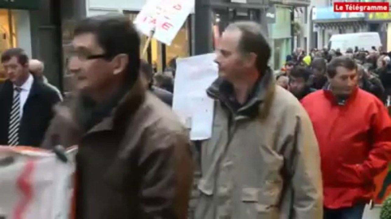 Saint-Brieuc. Cotisations : des entrepreneurs manifestent