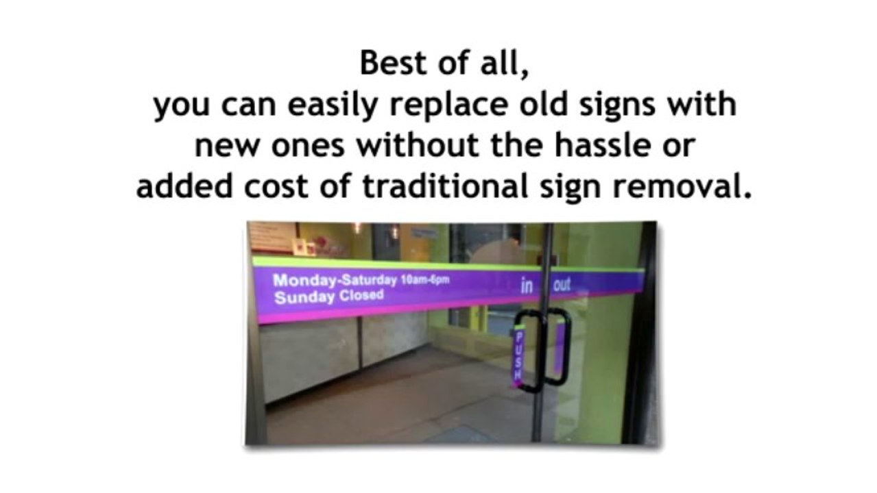 Toronto Indoor Vinyl Window, Wall and Door Graphics