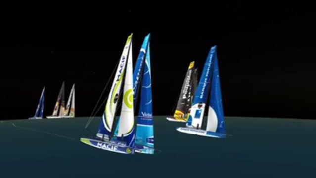 Vendée Globe. La carte 3D de la course