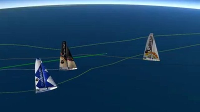 Vendée Globe. Le point en cartographie 3D à 9h