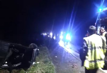 Accident de la route à Guiclan (29)