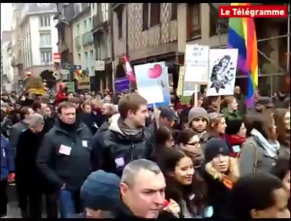 Rennes. 2.000 personnes en faveur du mariage pour tous