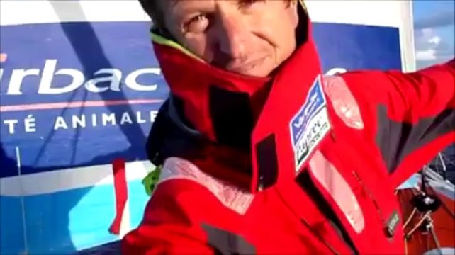 Vendée Globe. Jean-Pierre Dick sur une savonnette