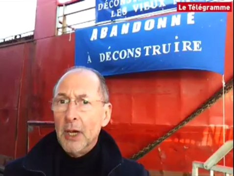 Douarnenez. Action de Mor Glaz à bord de l'Antigone Z