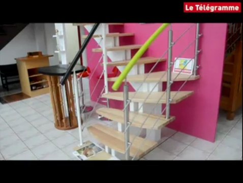 Saint-Brieuc. Visite chez le fabricant d'escalier Escarmor