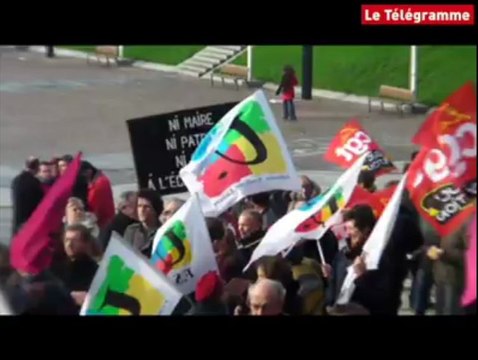 Brest. 250 manifestants pour défendre la fonction publique
