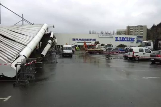 Les dégâts après l'action des producteurs de lait