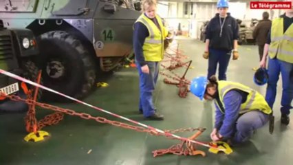 Mission Jeanne-d'Arc. Le matériel militaire sur le Tonnerre