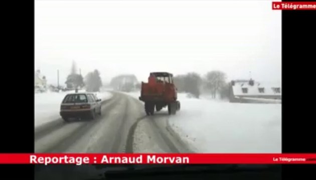 Trégor. La neige gêne la circulation sur les petites routes
