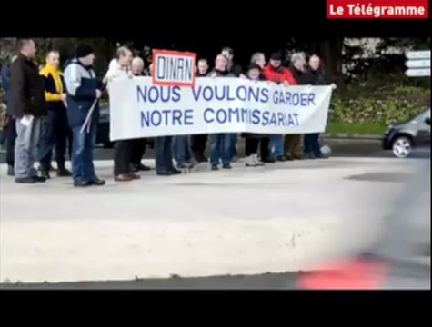 Saint-Brieuc. Les policiers manifestent contre une fermeture du commissariat de Dinan