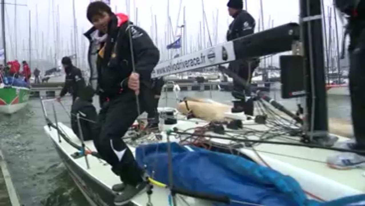 Pluie et vent pour la deuxième journée du Spi Ouest France Intermarché