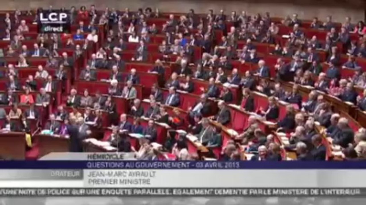 Affaire Cahuzac. Intervention de Jean-Marc Ayrault devant l'Assemblée Nationale
