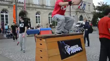 Le Yamakasi Laurent Piemontesi à Quimper