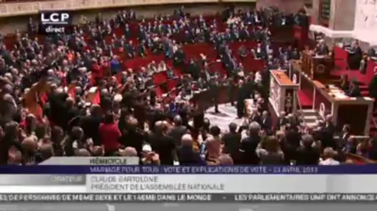 Assemblée Nationale. La loi sur le mariage pour tous votée