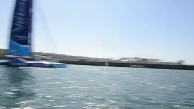 Avant le Grand Prix Le Guyader en baie de Douarnenez