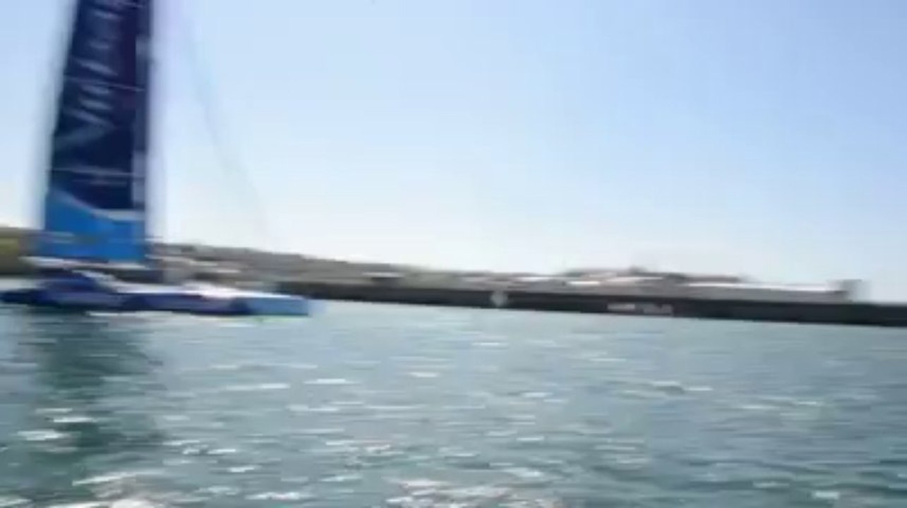 Avant le Grand Prix Le Guyader en baie de Douarnenez