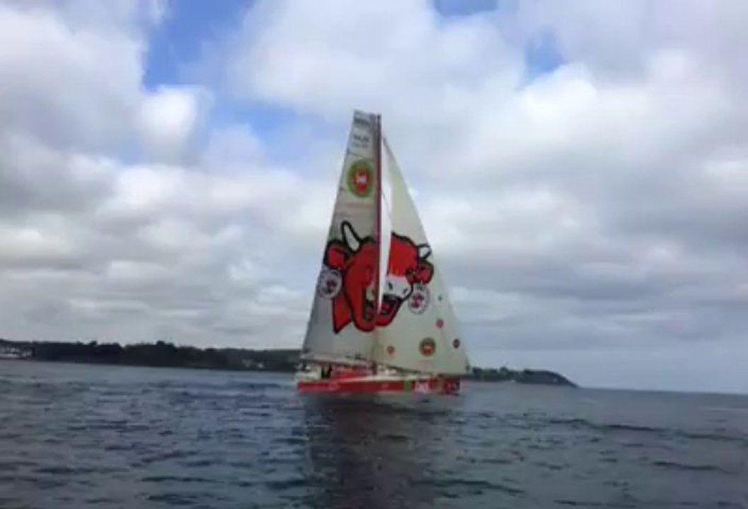 Grand prix Guyader. Spectacle en mer à Douarnenez