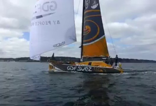 Grand prix Guyader. Spectacle en mer à Douarnenez