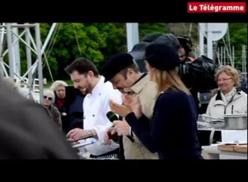 Douarnenez. Midi en France : France 3 en tournage à Douarnenez.