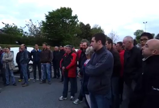Action des producteurs de porcs à Loudéac