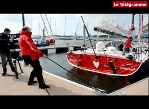 Lorient. François Damiens équipier de Tanguy de Lamotte