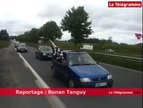 RN 12. Opération escargot des salariés de Gad