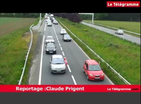 RN 12. Gad : Opération escargot en direction de Morlaix