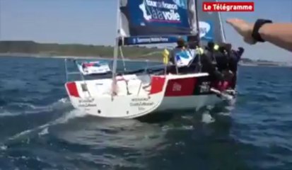 Download Video: Tour de France à la voile. Finish serré entre Coville et Troussel