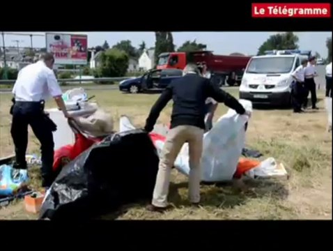Saint-Brieuc. Garde d'enfants : le campement des papas évacué par la police