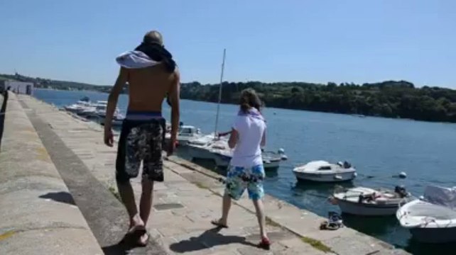 Ramassage d'algues vertes en baie de Douarnenez