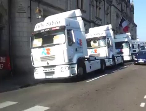 Agroalimentaire. Une centaine de salariés réunis devant la préfecture du Finistère