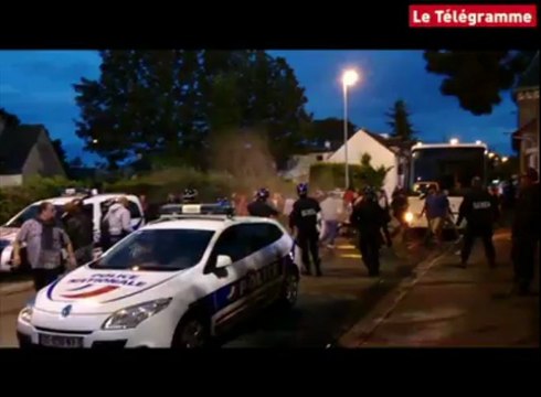 Saint-Brieuc. Affrontements entre policiers et supporteurs du Stade Brestois