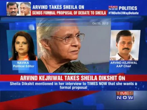 Arvind Kejriwal sends proposal to Delhi CM Sheila Dikshit