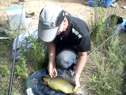 Tanche à la grande canne pour extreme-pêche-au-coup.com