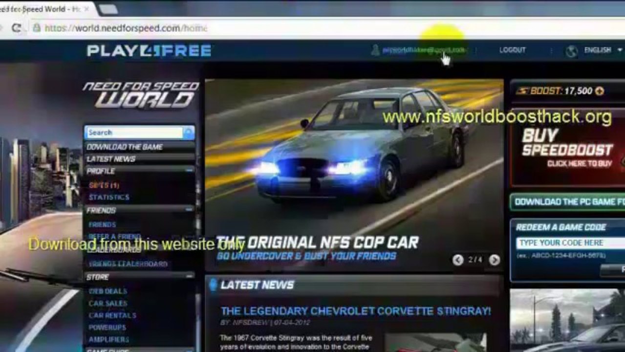 Get 50,000 FREE SpeedBoost in NFS World! 100% Legit!