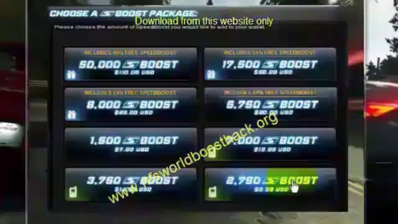 Need for Speed World boost hack NO SURVEY !!!