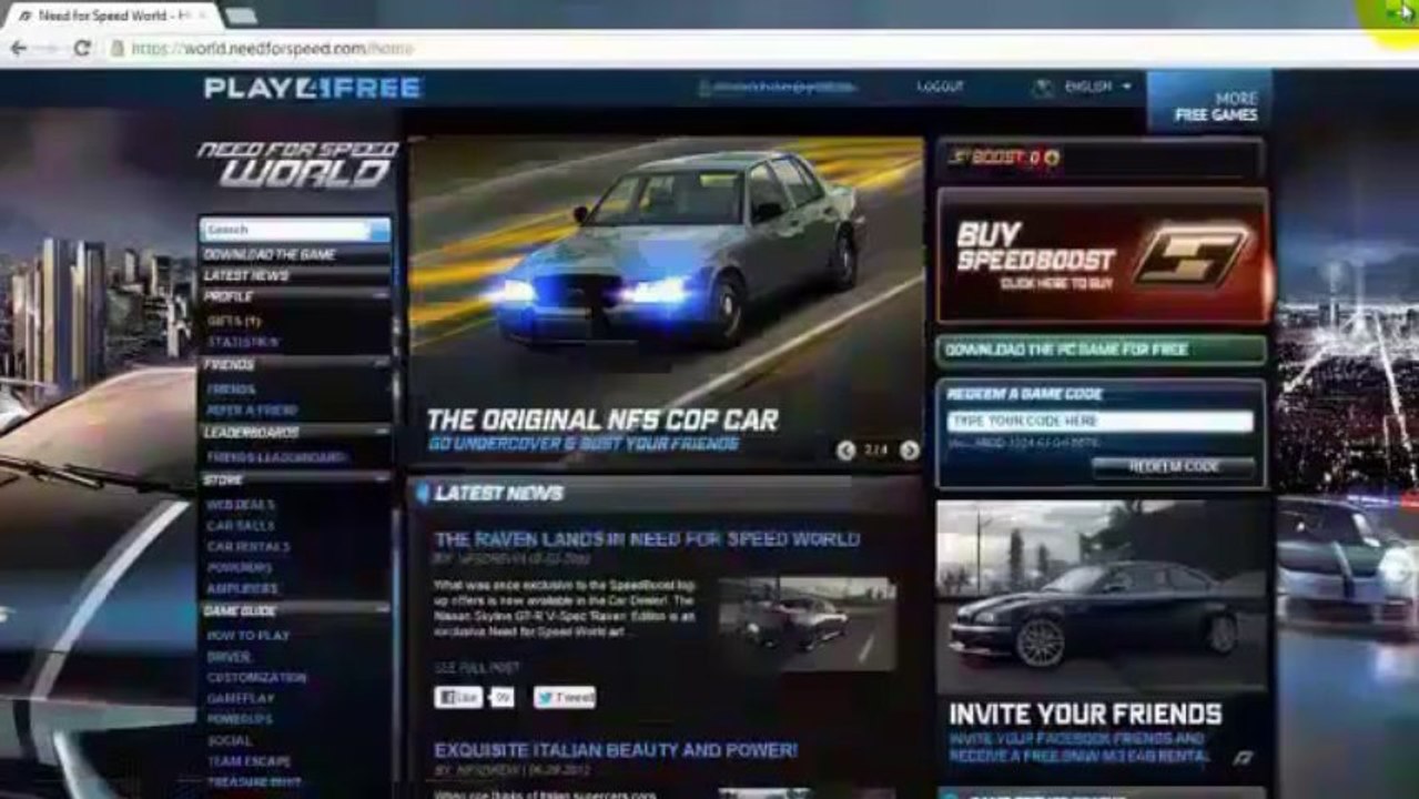 NFS World-New Hack Boost + 25.000 Boost + BMW Redeem Code