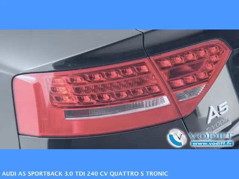 VODIFF : AUDI OCCASION ALSACE : AUDI A5 SPORTBACK 3.0 TDI 240 CV QUATTRO S TRONIC NEUF 70 000 euros !