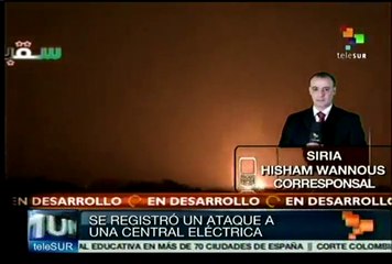 Ataque de oposición siria deja sin energía algunas regiones del país