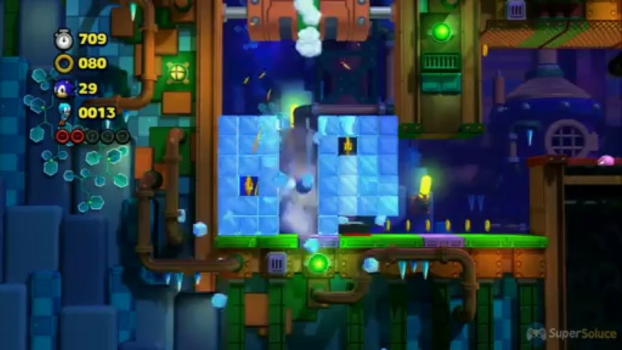 Soluce Sonic Lost World Frozen Factory Zone 4 5 anneaux rouges